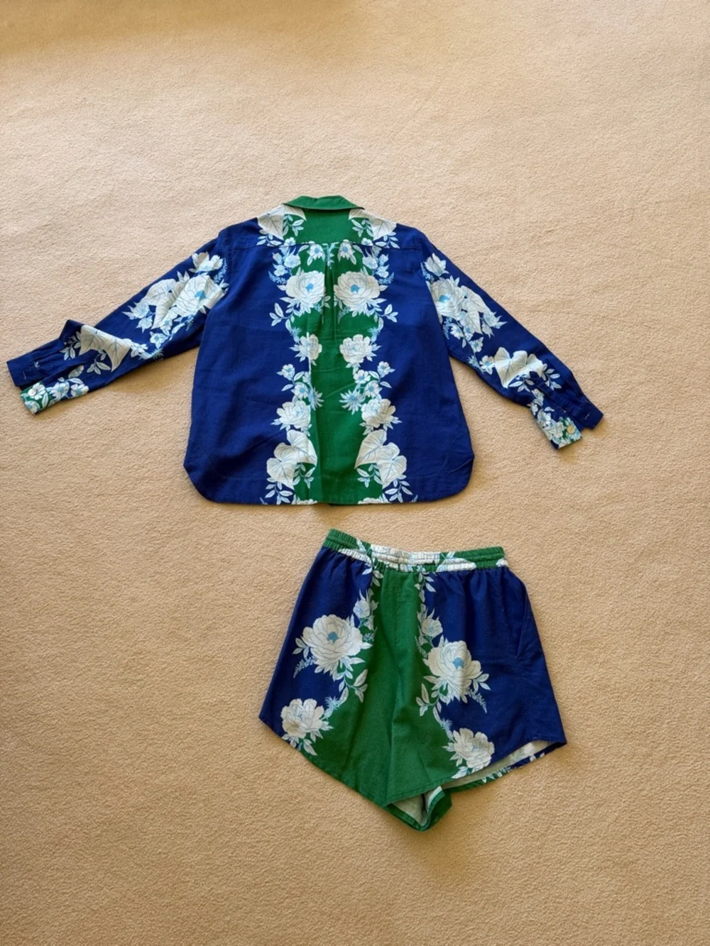 FARM Rio Green & Navy Floral Two-Piece Set - Picture 5 of 7